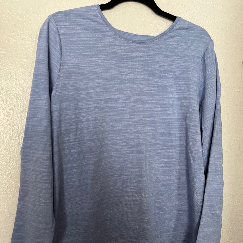 Light blue top